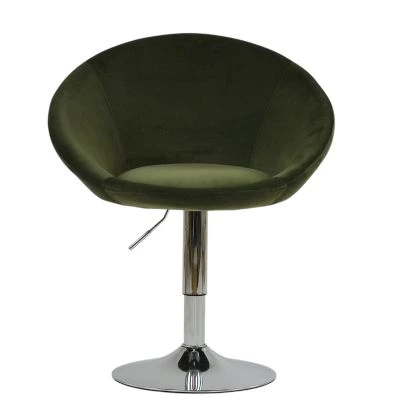 Josi Vanity Chair in Olive Green Velvet