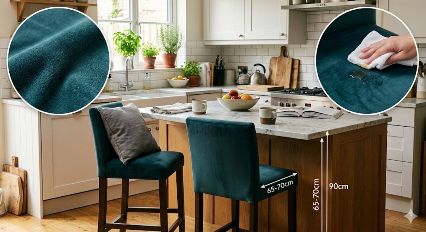 Are Velvet Bar Stools Practical? Durability, Cleaning & Pet Proofing