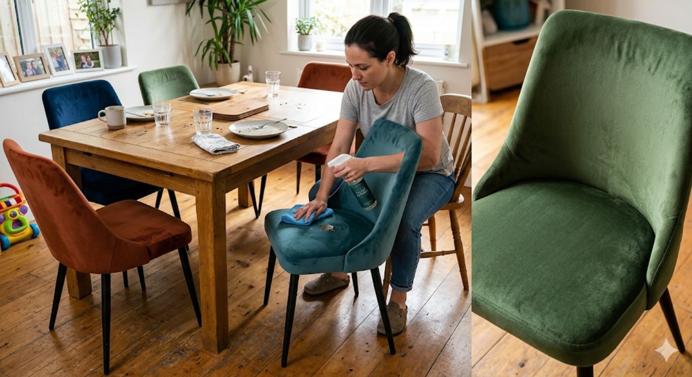 Are Velvet Dining Chairs Practical? Staining, Cleaning & Daily Use