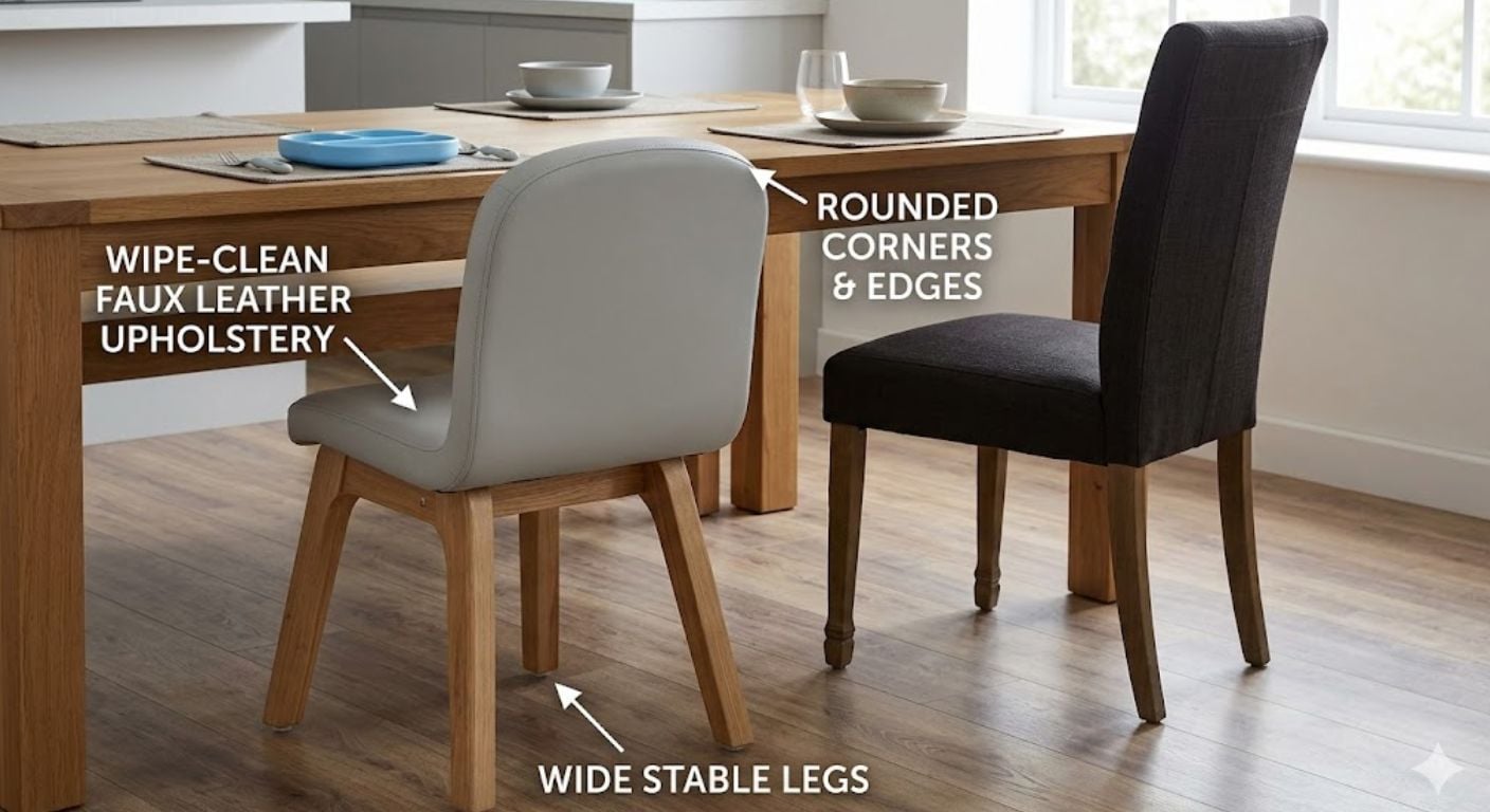 Child-Friendly Dining Chairs: Materials, Leg Styles & What to Avoid