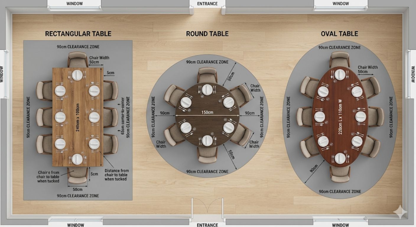 Dining Table Size and Seating Guide: How to Choose