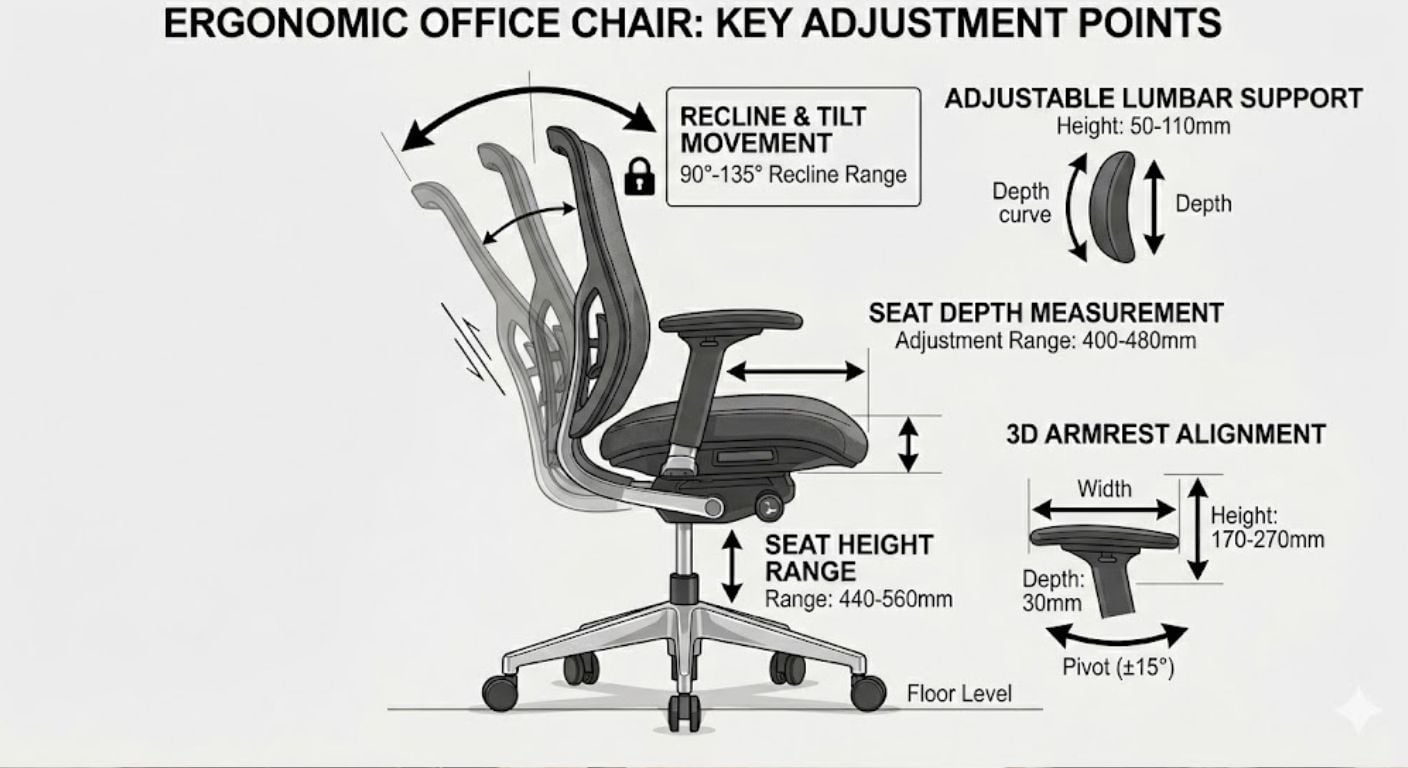 Ergonomic Features Explained: Finding the Best Office Chair for a Bad Back