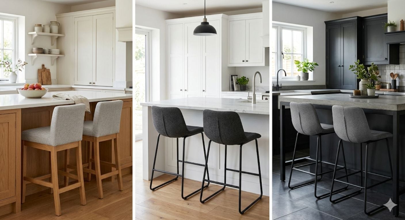 Grey Bar Stools: Kitchen Pairing Ideas & What Works With Them