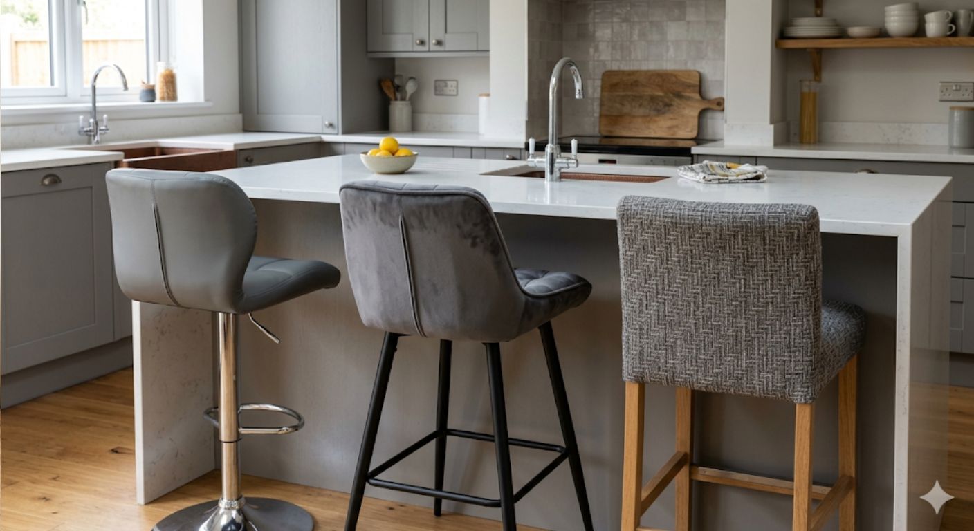 Grey Bar Stools: Styling & Material Guide