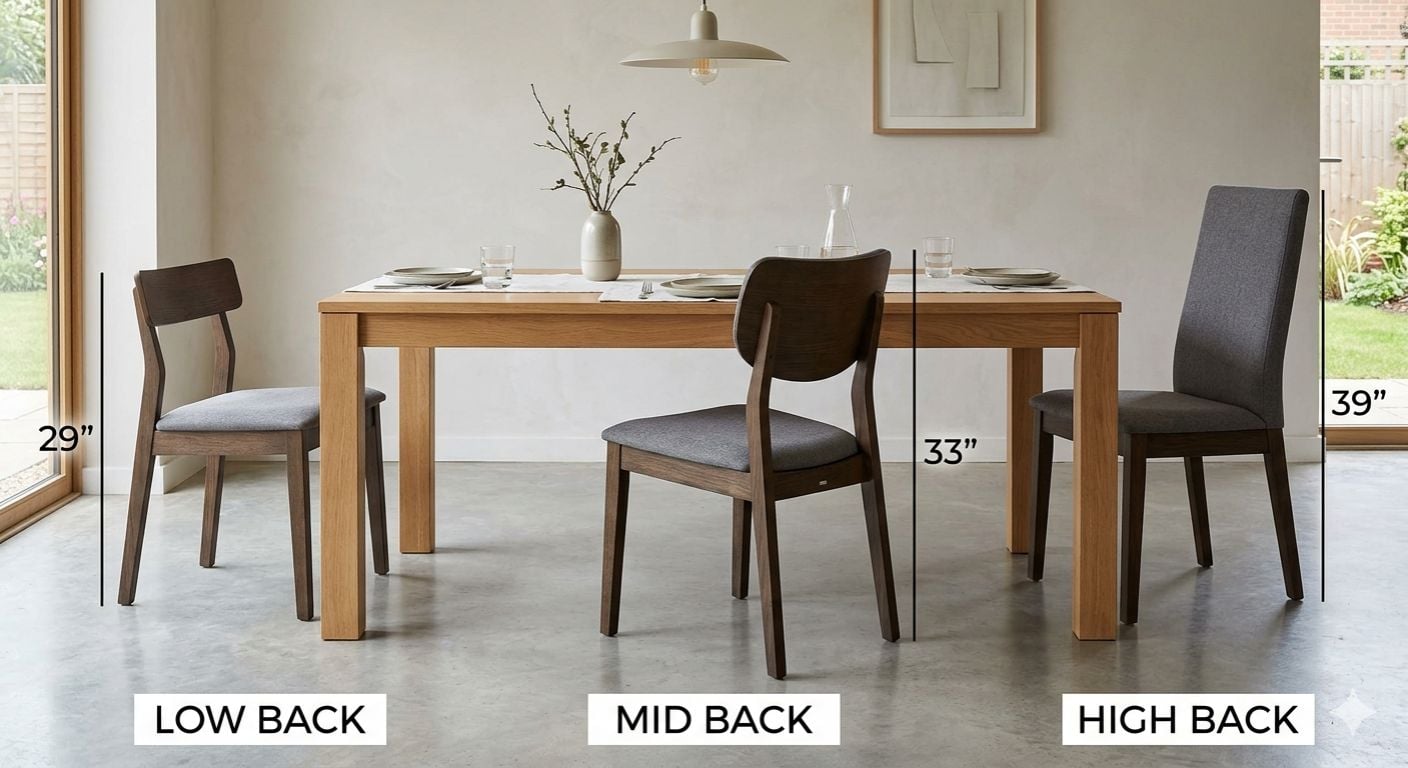 How to Pick the Right Back for Your Dining Chair