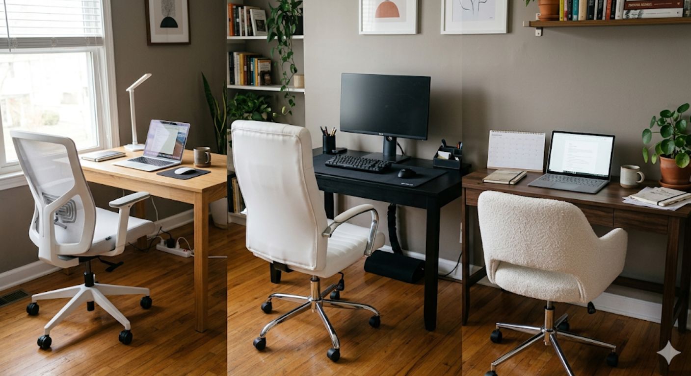 How to Style a White Office Chair in a Home Office