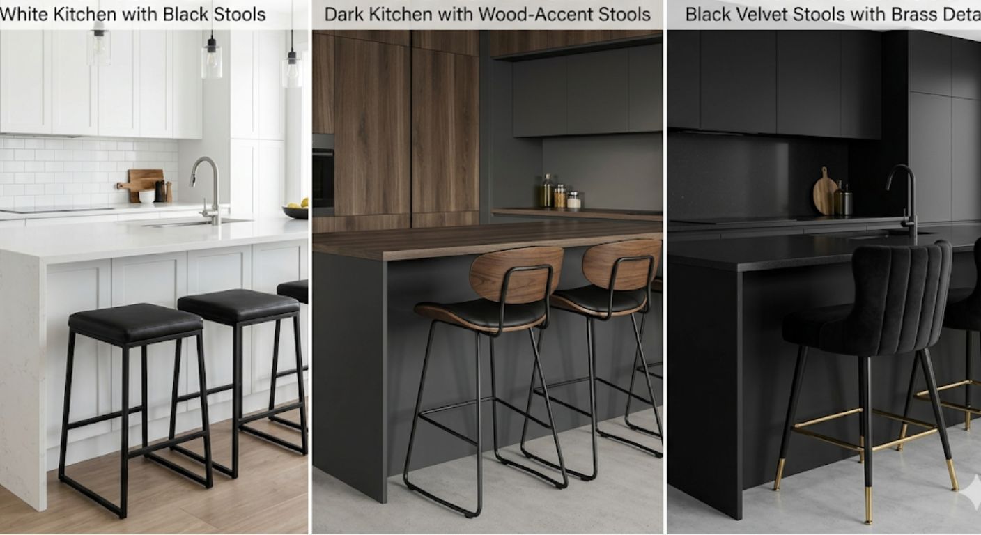 How to Style Black Bar Stools: Kitchen Pairings & Accent Ideas