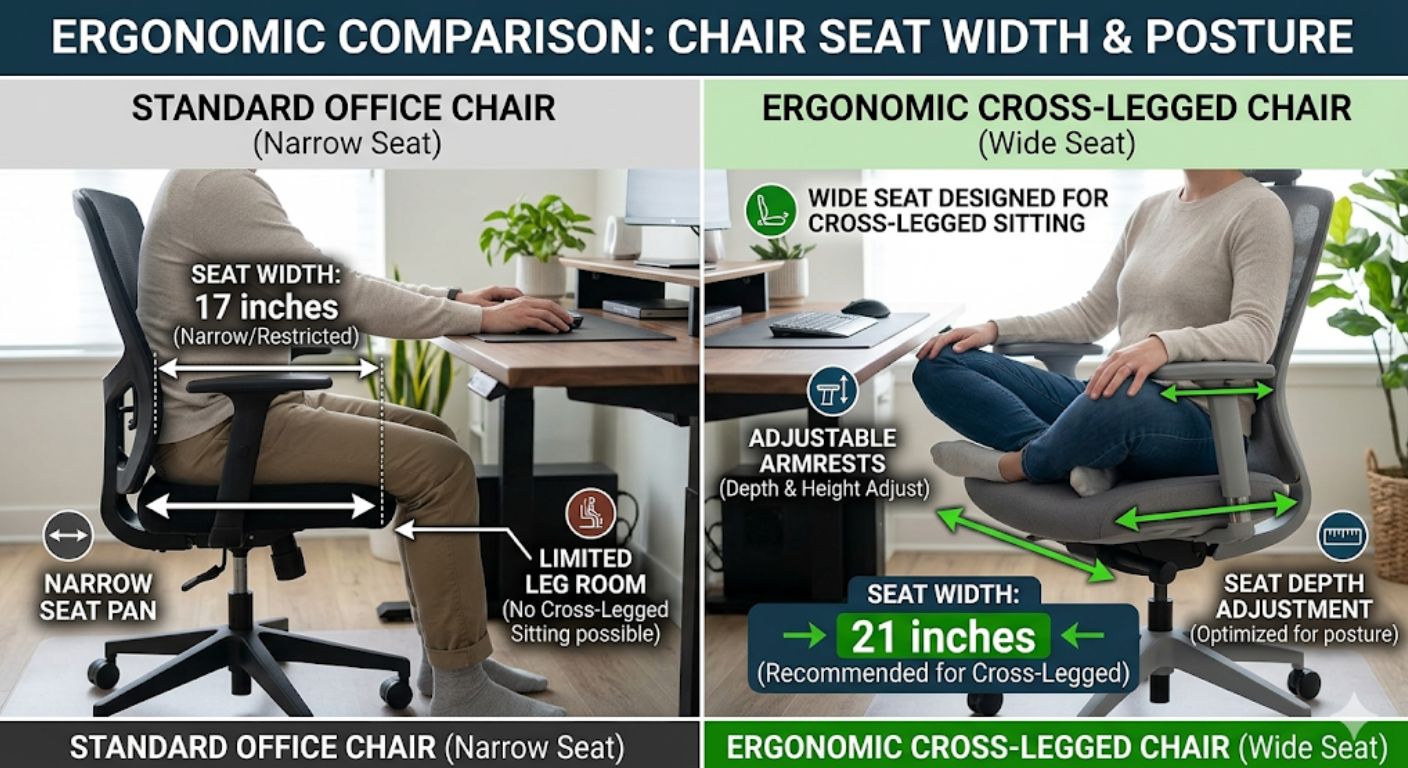 Is Sitting Cross-Legged at a Desk Bad for You? What Chairs Actually Help