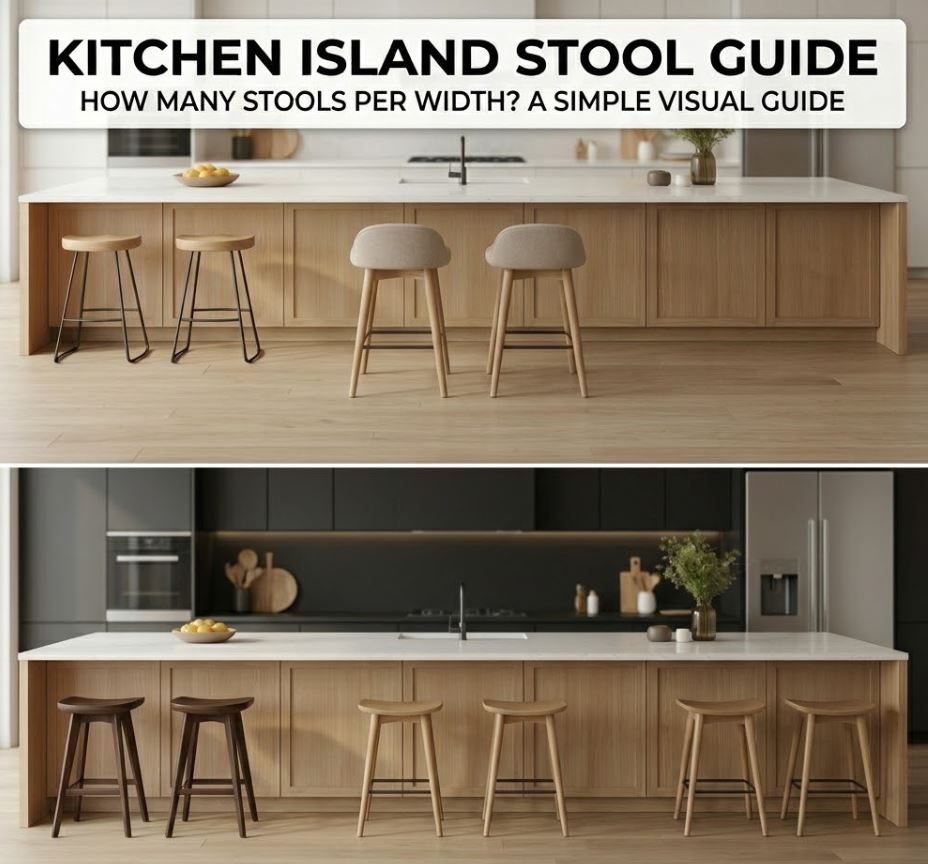 How Many Stools Fit on a Kitchen Island? A Width & Spacing Guide