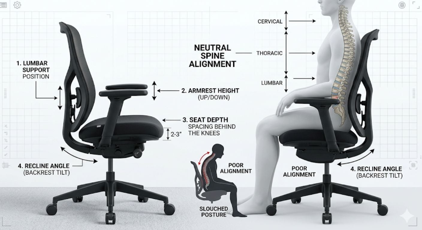 Office Chair for Back Pain: What Features Actually Help (And Which Don’t)