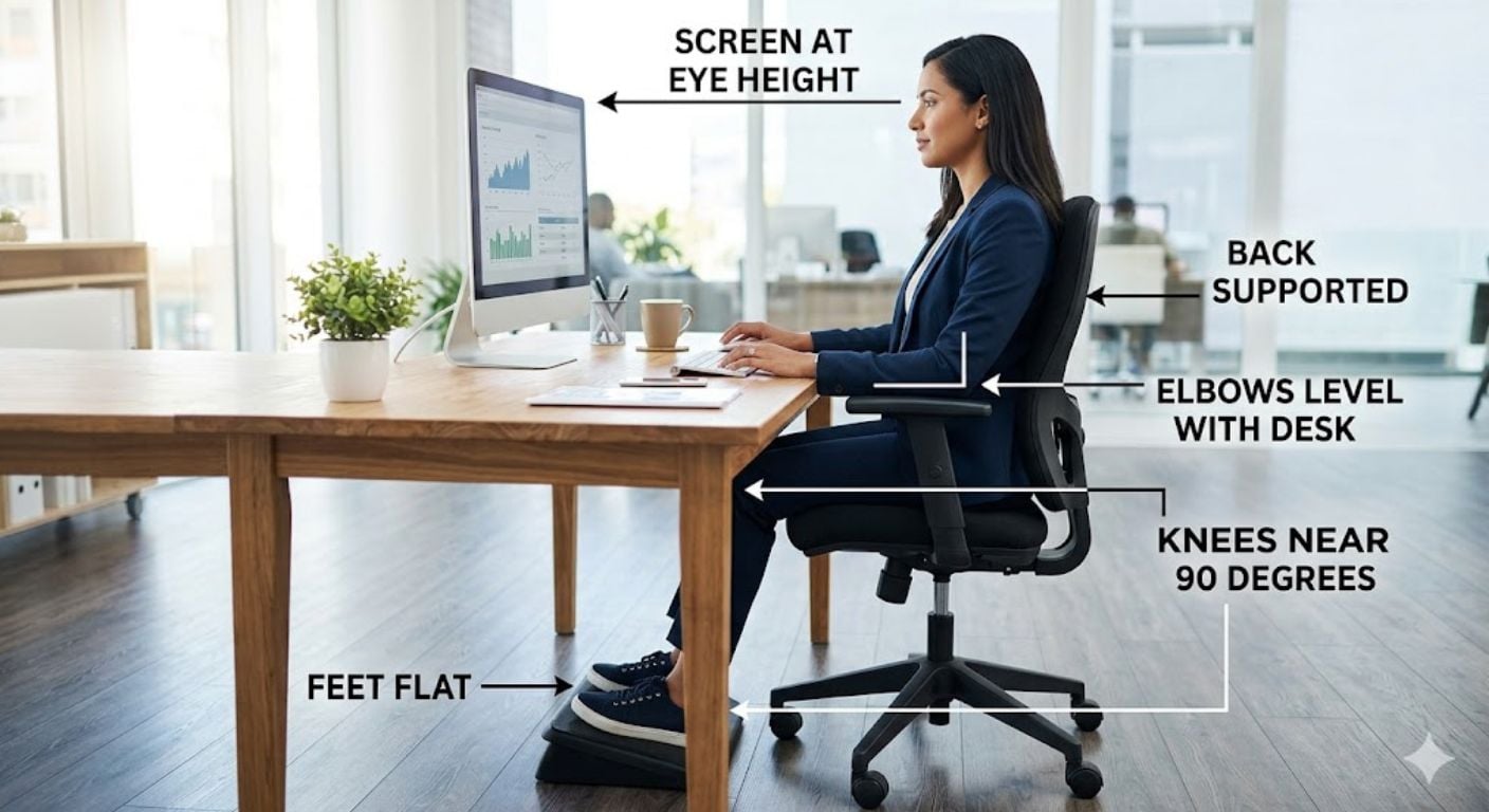 Office Chair Posture: How to Adjust and Sit Correctly