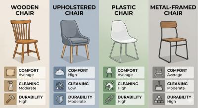 Dining Chair Materials Guide: Wood vs Upholstered vs Plastic vs Metal