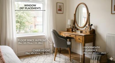 Dressing Room Chair Placement: Where to Put It for Height & Light