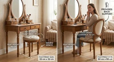 Dressing Table Stool vs Chair: Which Is Better for Your Setup?