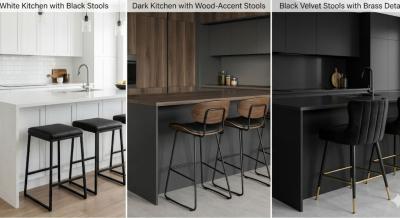 How to Style Black Bar Stools: Kitchen Pairings & Accent Ideas