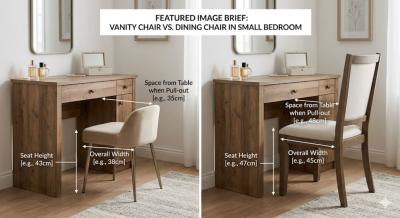Vanity Chair vs Dining Chair: Why Vanity Chairs Are Smaller