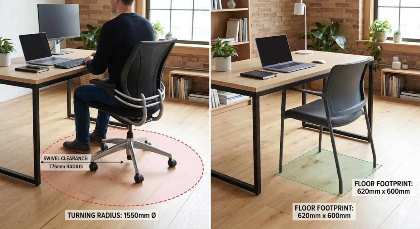 Swivel vs. Fixed Office Chairs