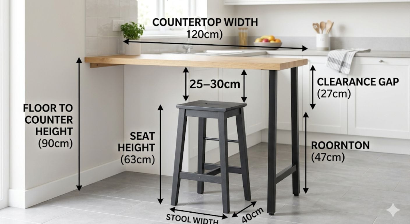 What Height Bar Stool for a Breakfast Bar? Complete Sizing Guide