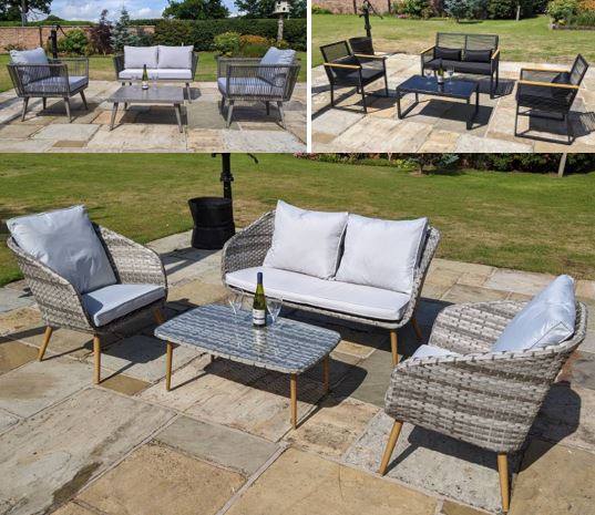 4 seater rattan sets