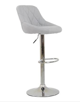 Flo bar stool light grey fabric