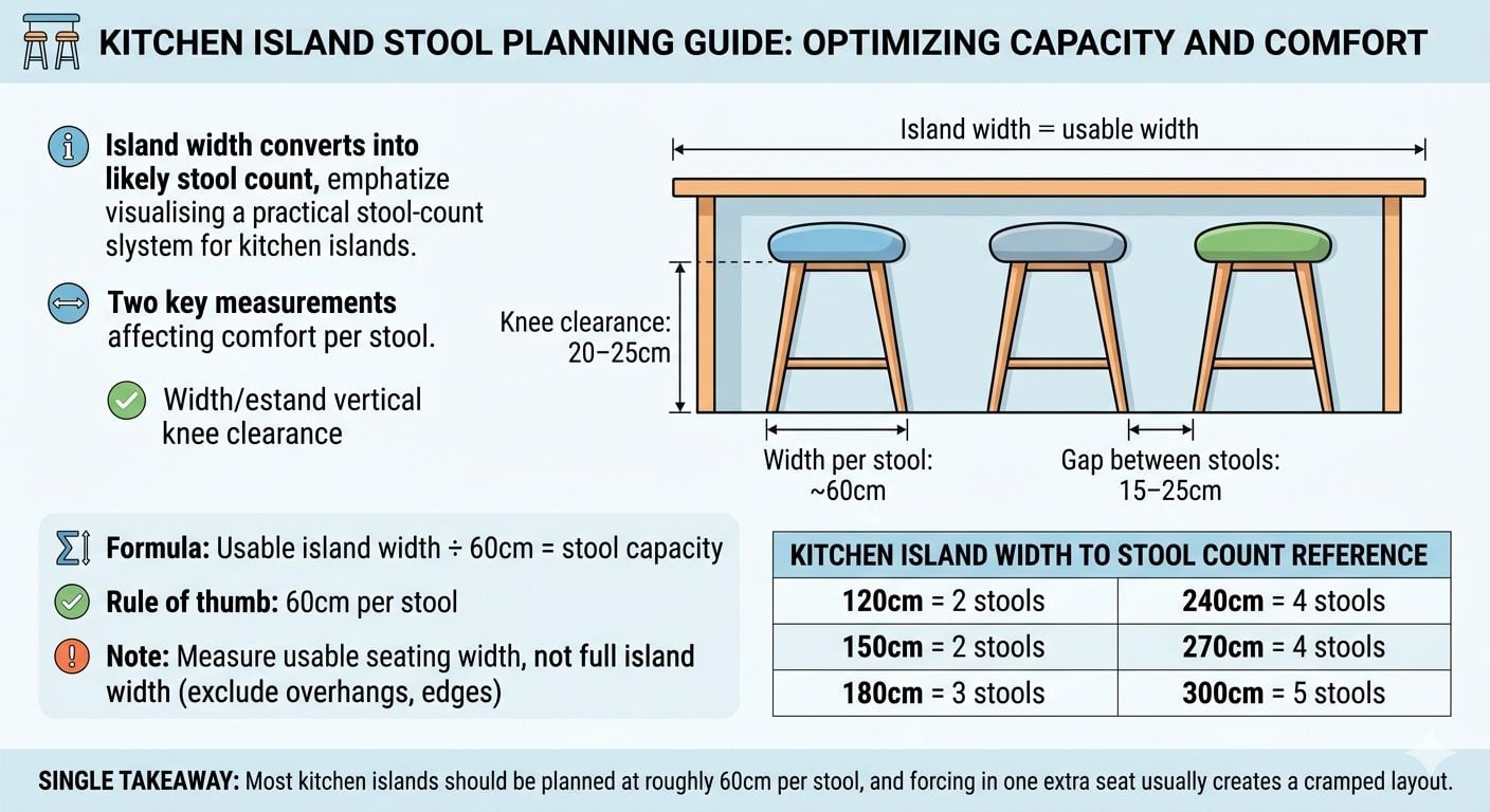 Kitchen Island Stool Guide: How Many Per Width?