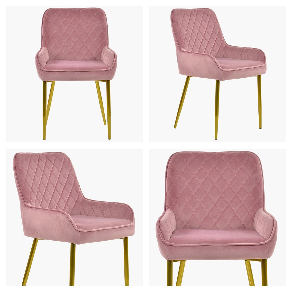 Opus Pink Velvet dressing chair