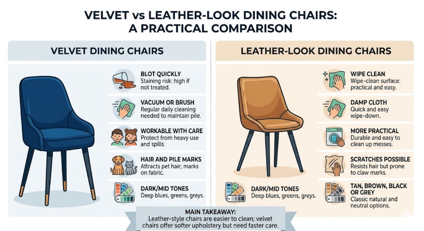 Velvet vs Leather