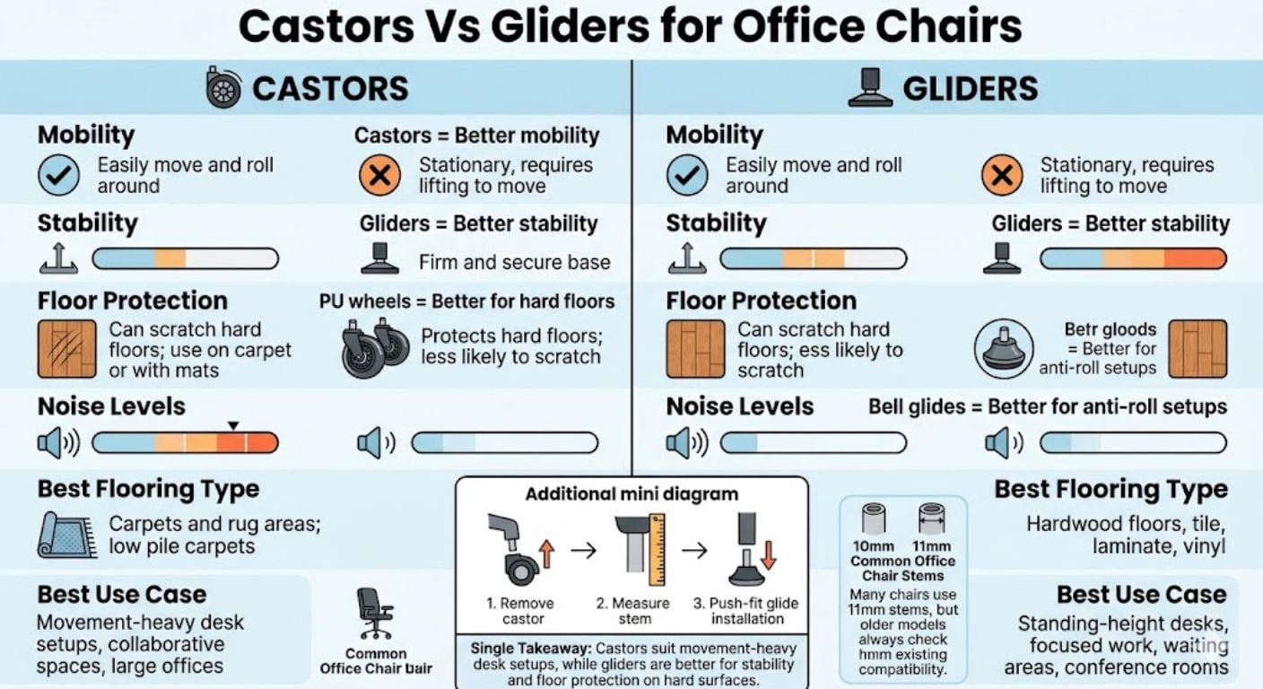 castor vs gliders infographic