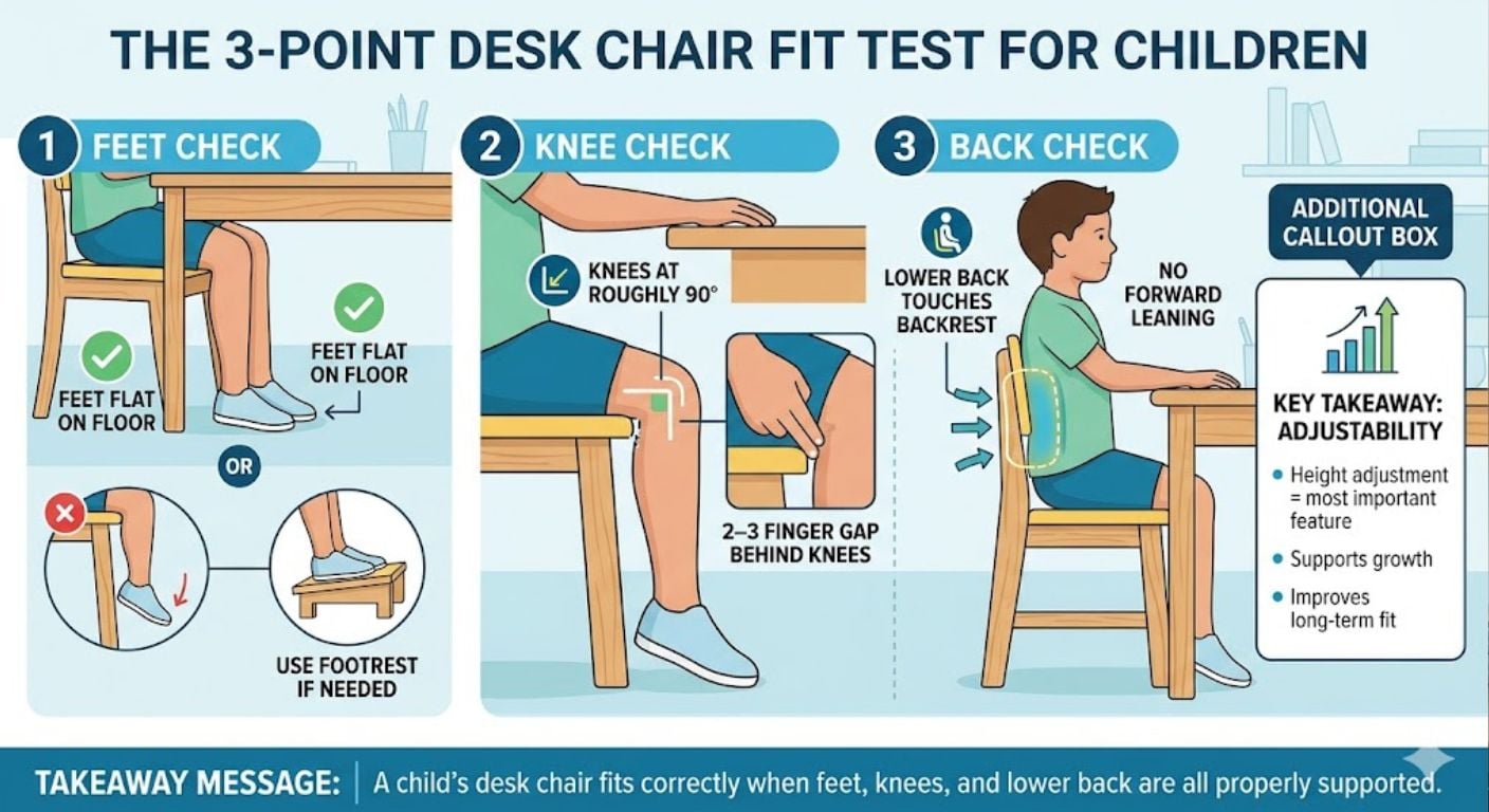 childs chair infographic