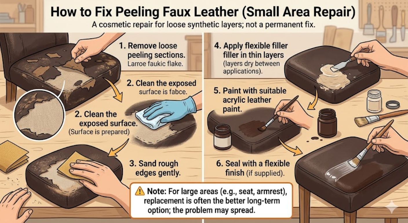 repair leather infographic