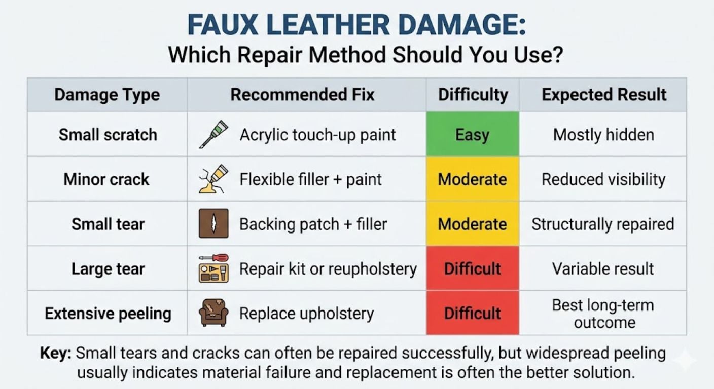 cracked leather infographic