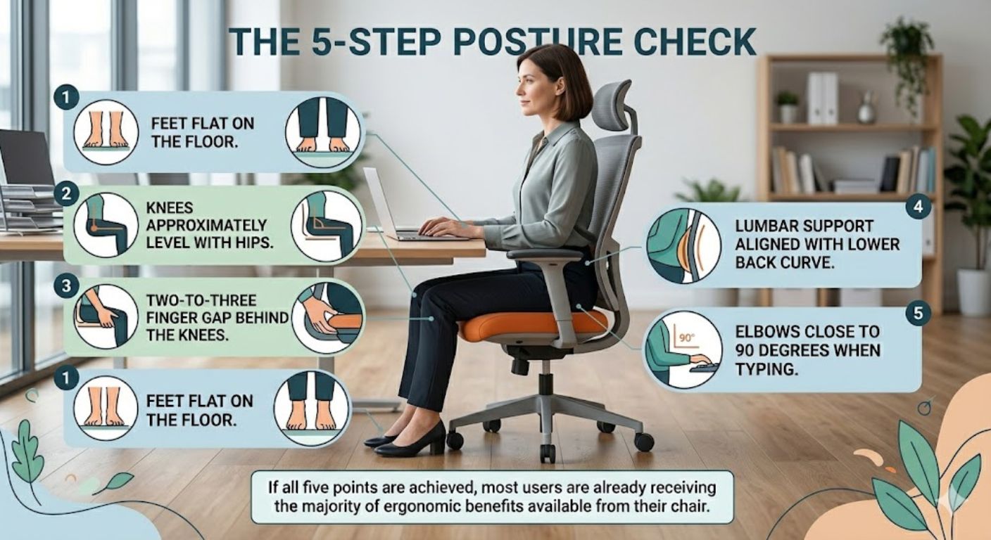 5 step posture check image