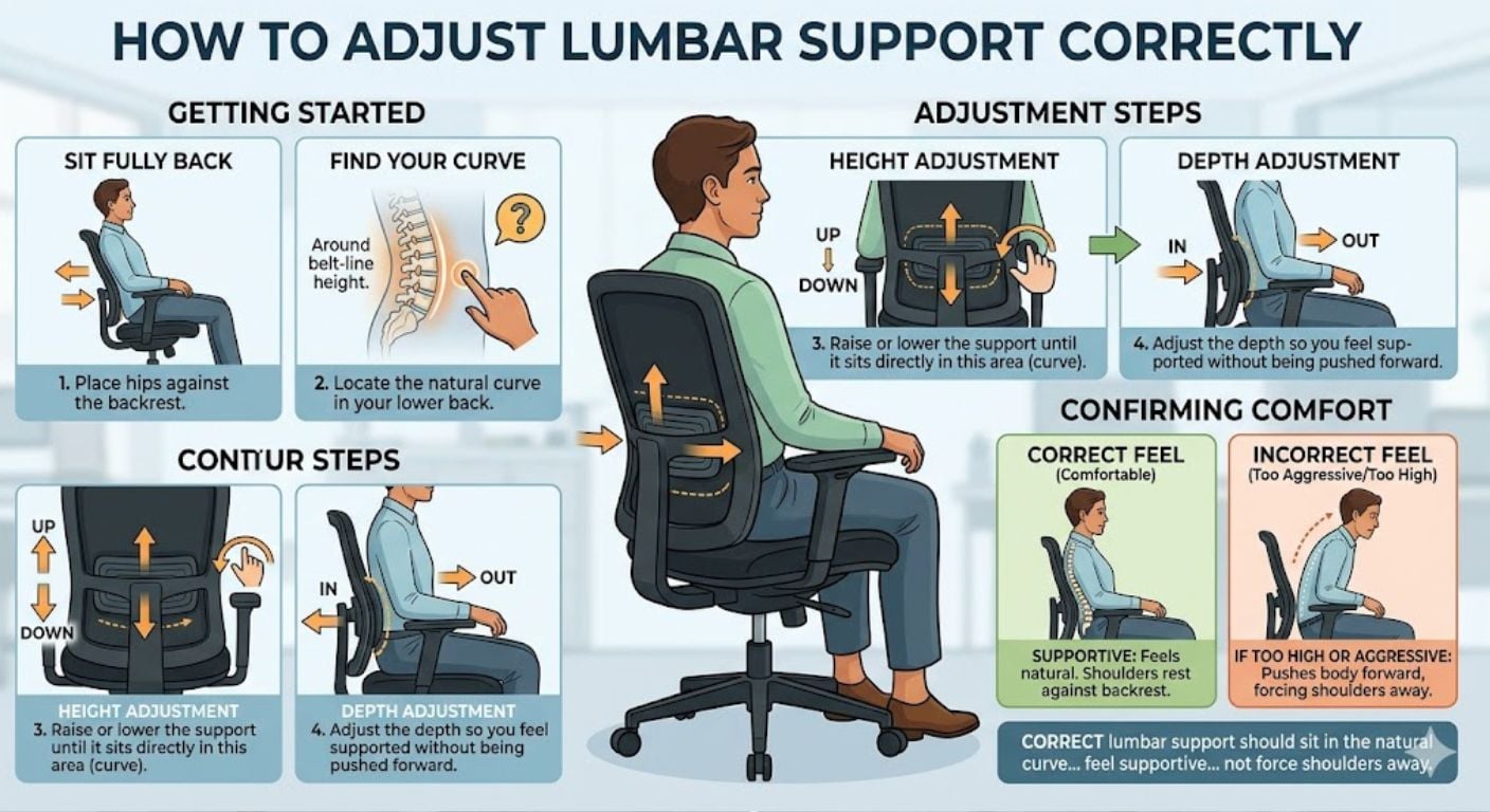 adjustable lumbar image