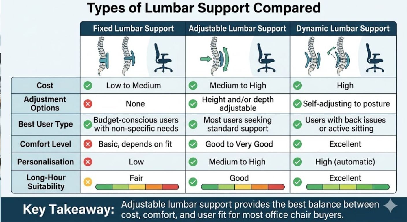 lumbar support infographic