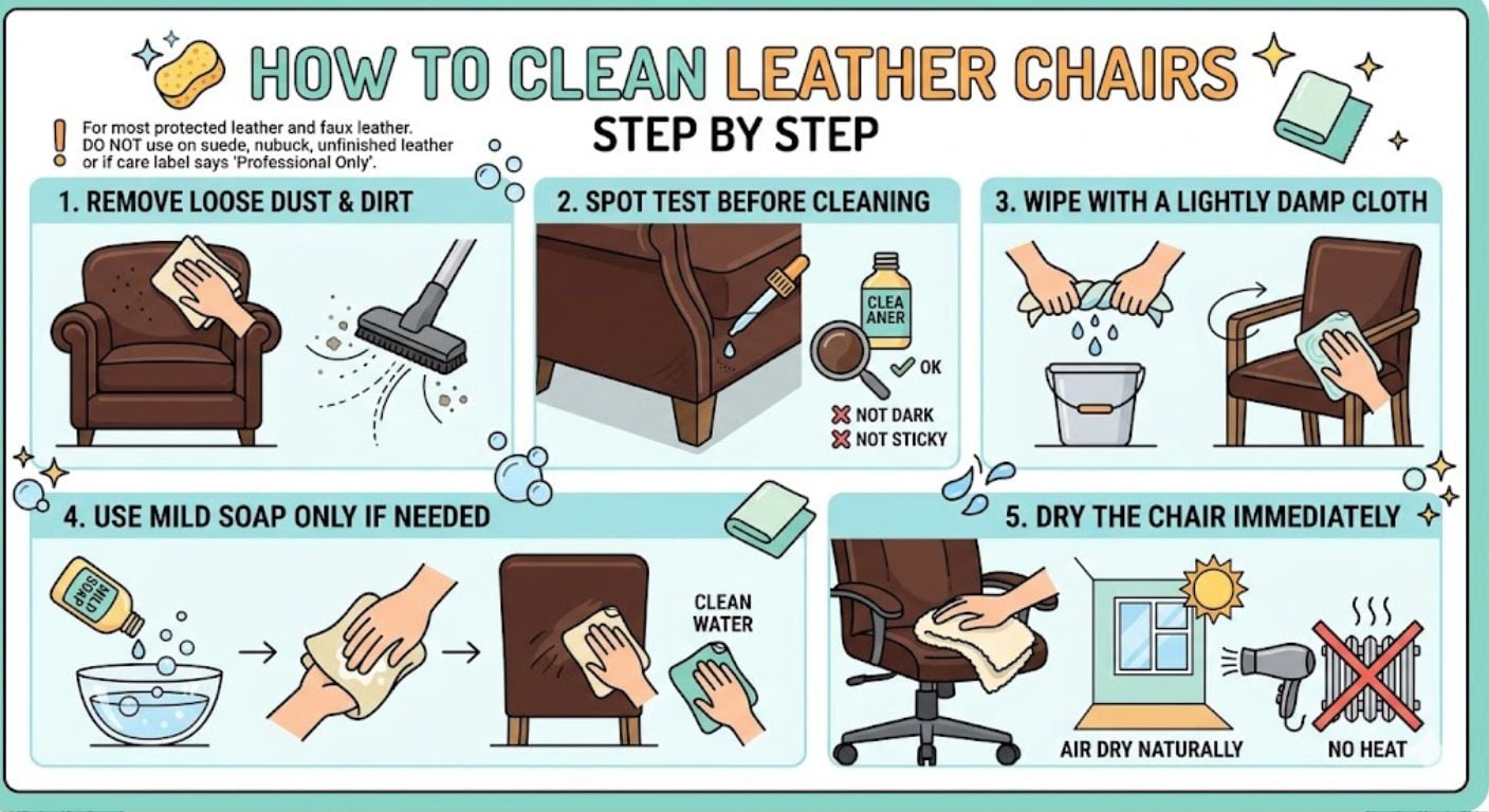 step by step cleaning infographic